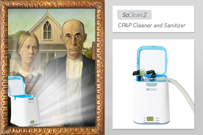 SoClean2-CPAP-Sanitizing-Machine-American-Gothic-Grant-Wood